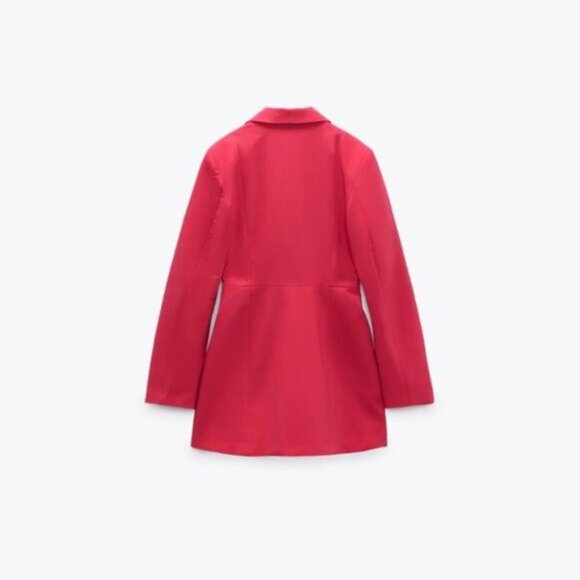 NWT Zara raspberry pink cut out blazer dress, XXL - Picture 3 of 6